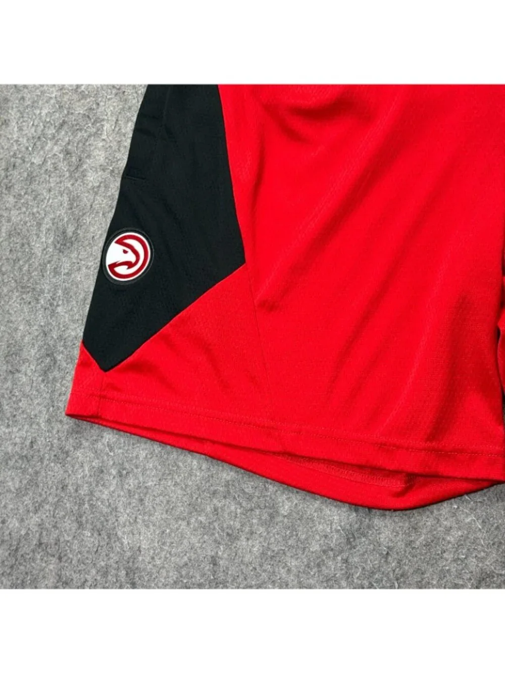 Atlanta Hawks Nike NBA Basketball Shorts Men L Red Black DRI-FIT Athletic 8"_5